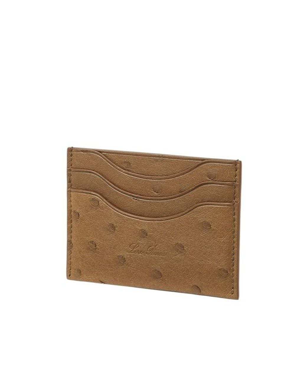 Loro Piana Brown Extra Card Holder for men