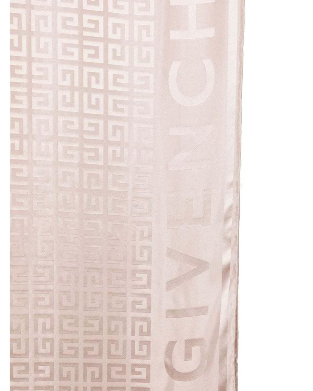Givenchy Pink Logo Details Scarves