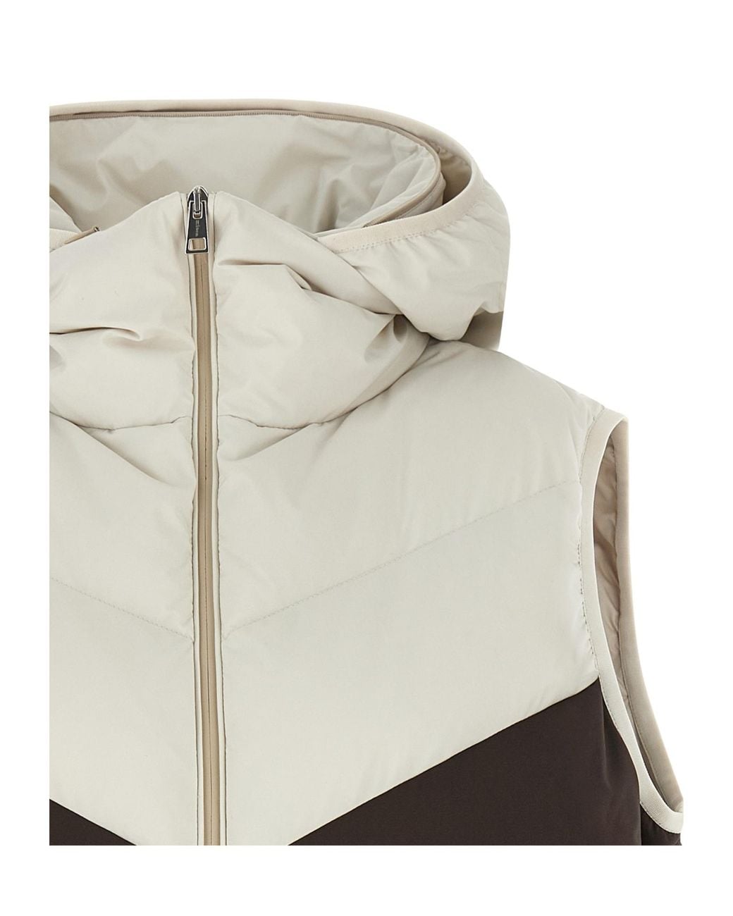 Kiton White Zippered Vest