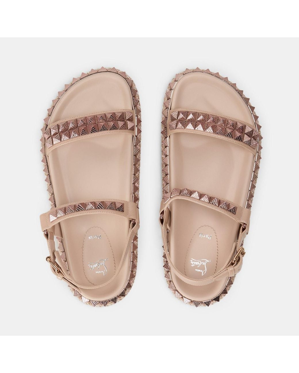 Christian Louboutin Pink One-Strap Sandals