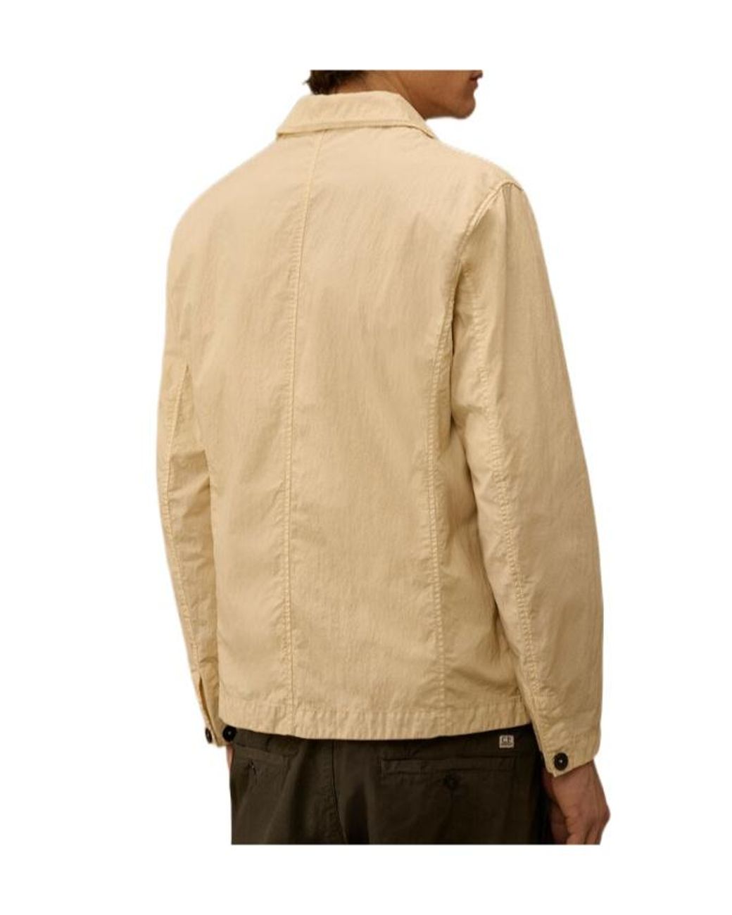 C P Company Natural 50 Fili Wax Lens Blazer for men