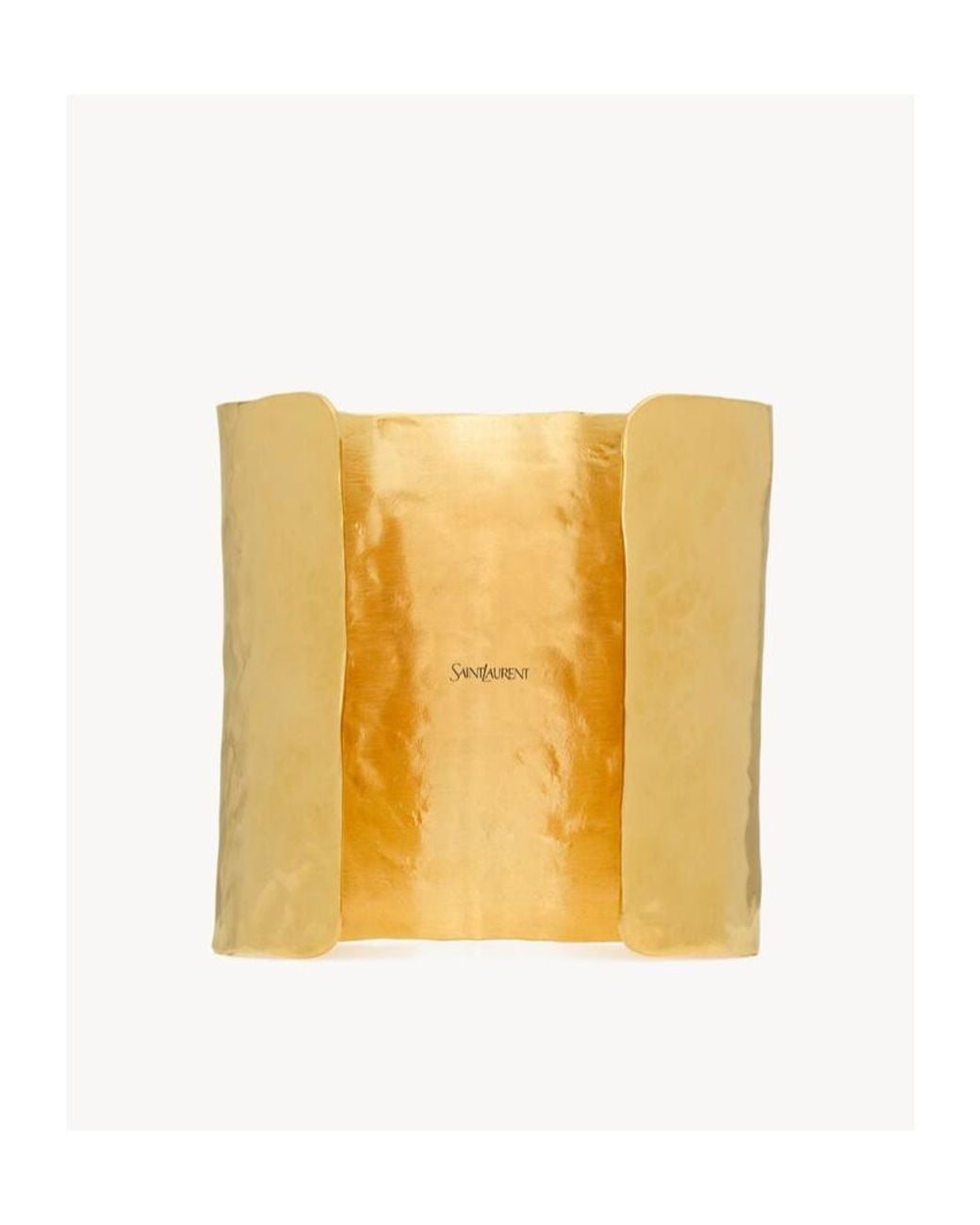Saint Laurent Metallic Cassandre Open Cuff