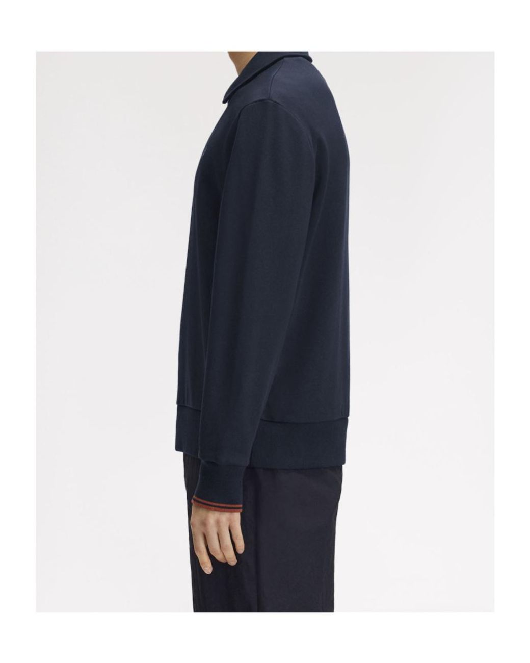 Fred Perry Blue 100% Cotton Sweatshirt for men