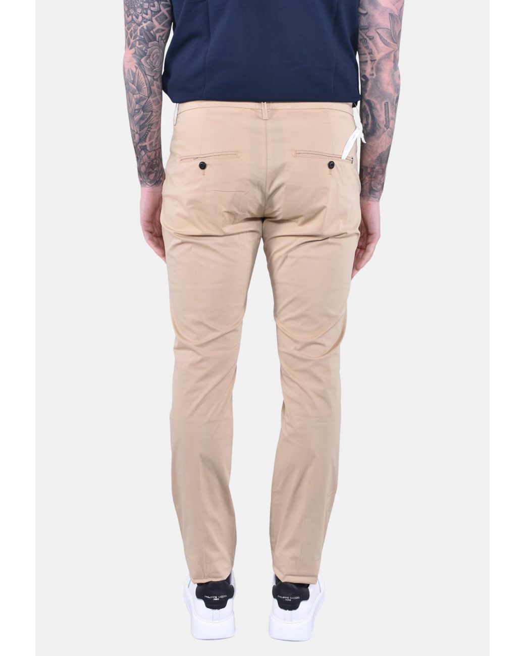 Dondup Blue Gaubert Slim-Fit Pants for men