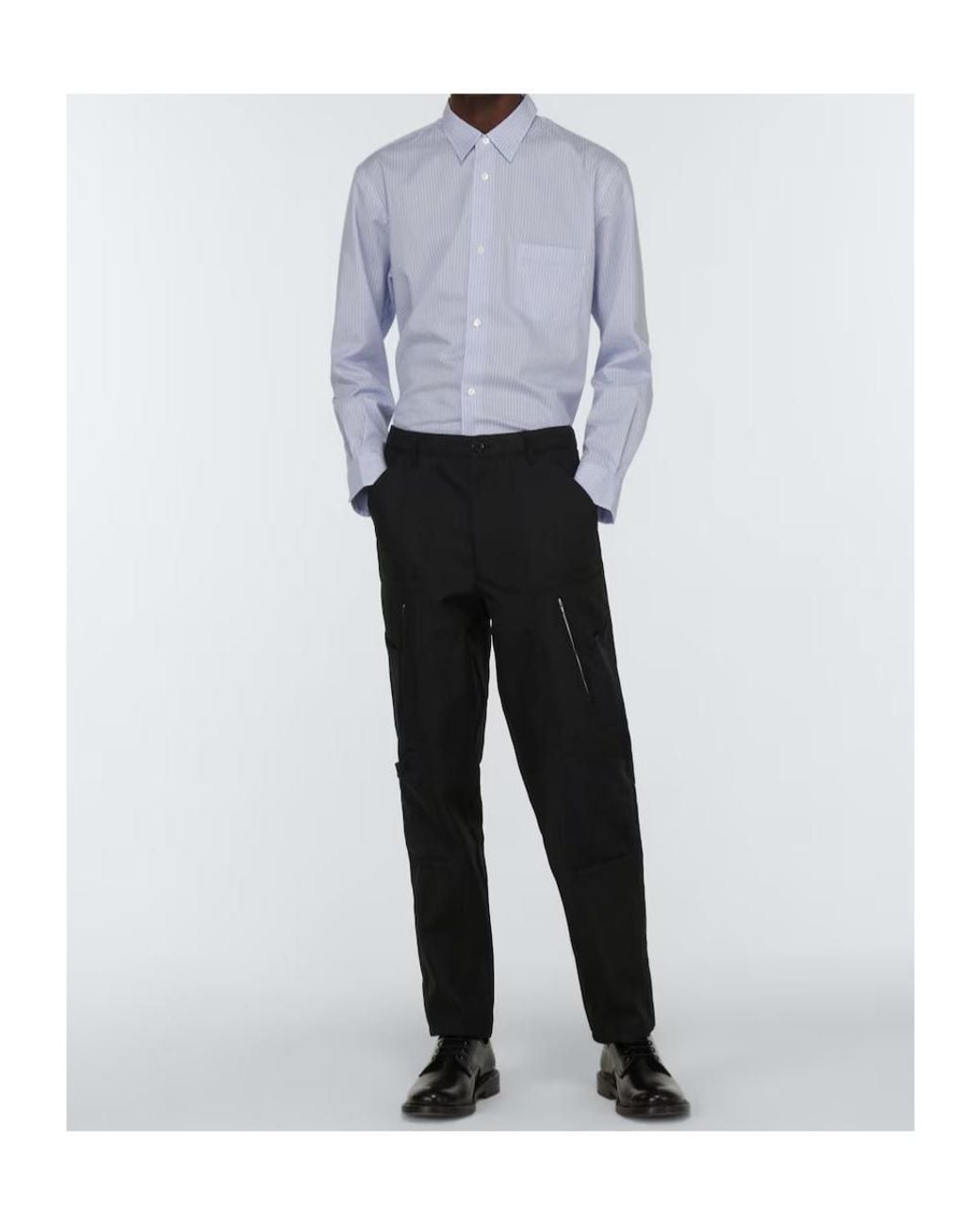 Comme des Garçons Black Twill Workwear Casual Pants for men