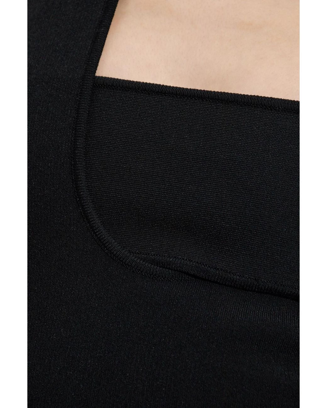 Courreges Black Bodysuit With Straps