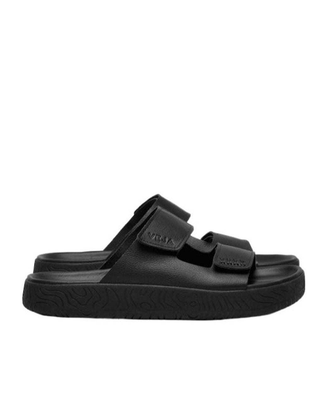 Veja Black Etna Touch Strap Sandals for men