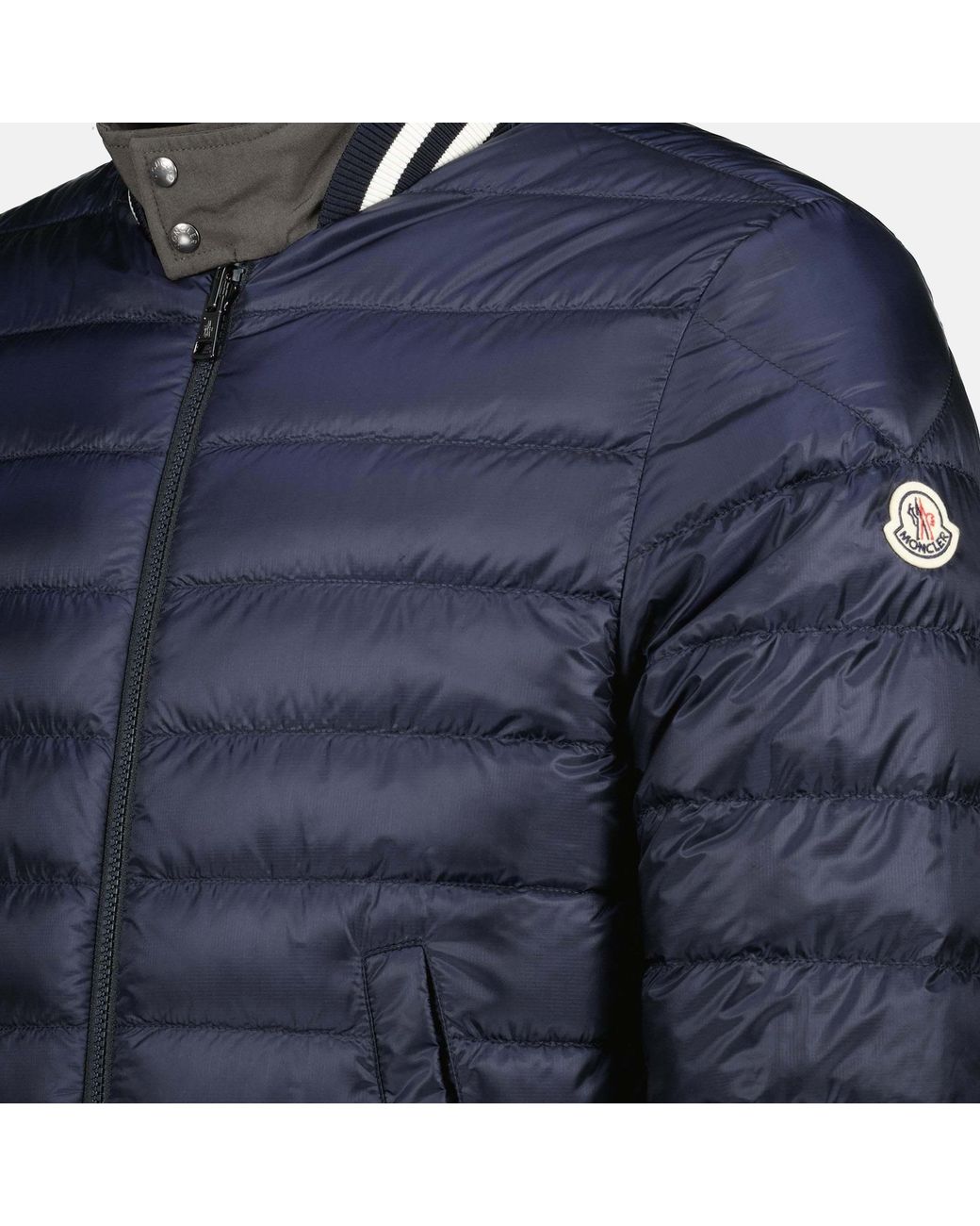 Moncler Gray Prieure Reversible Padded Bomber Jacket for men