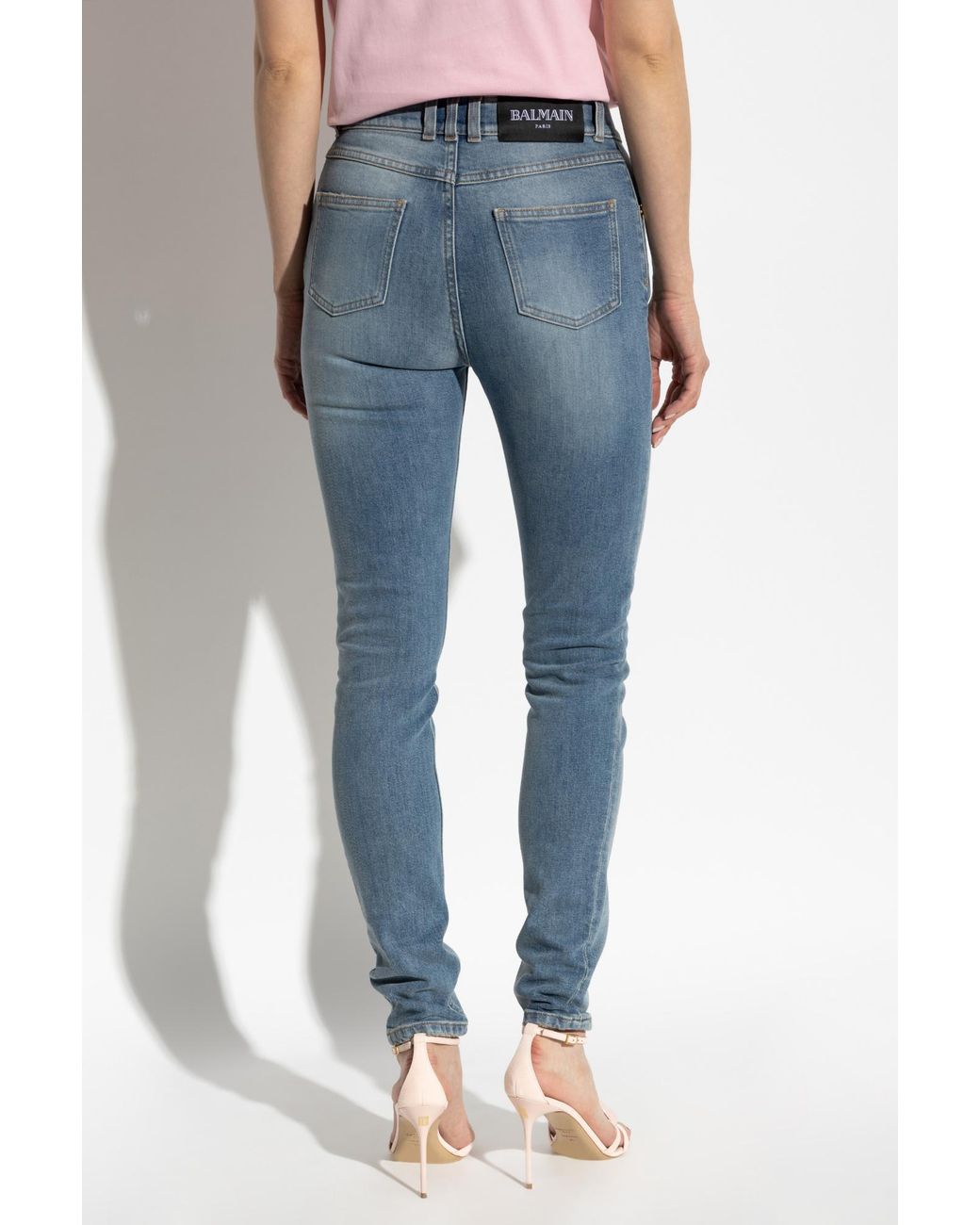 Balmain Blue Tapered Leg Jeans