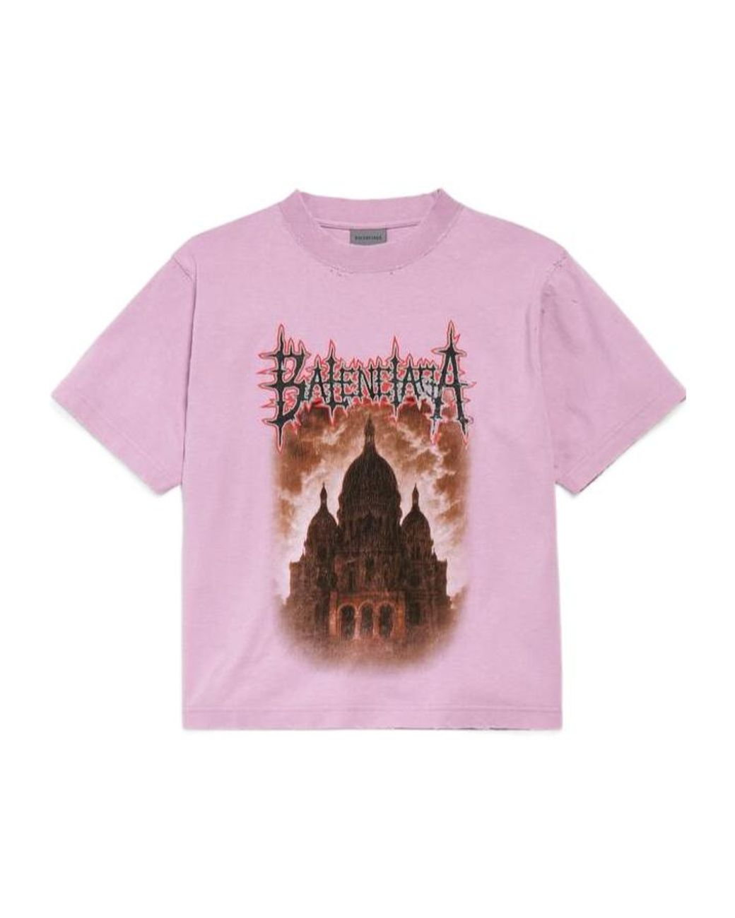 Balenciaga Pink Sacré Cœur Tshirt