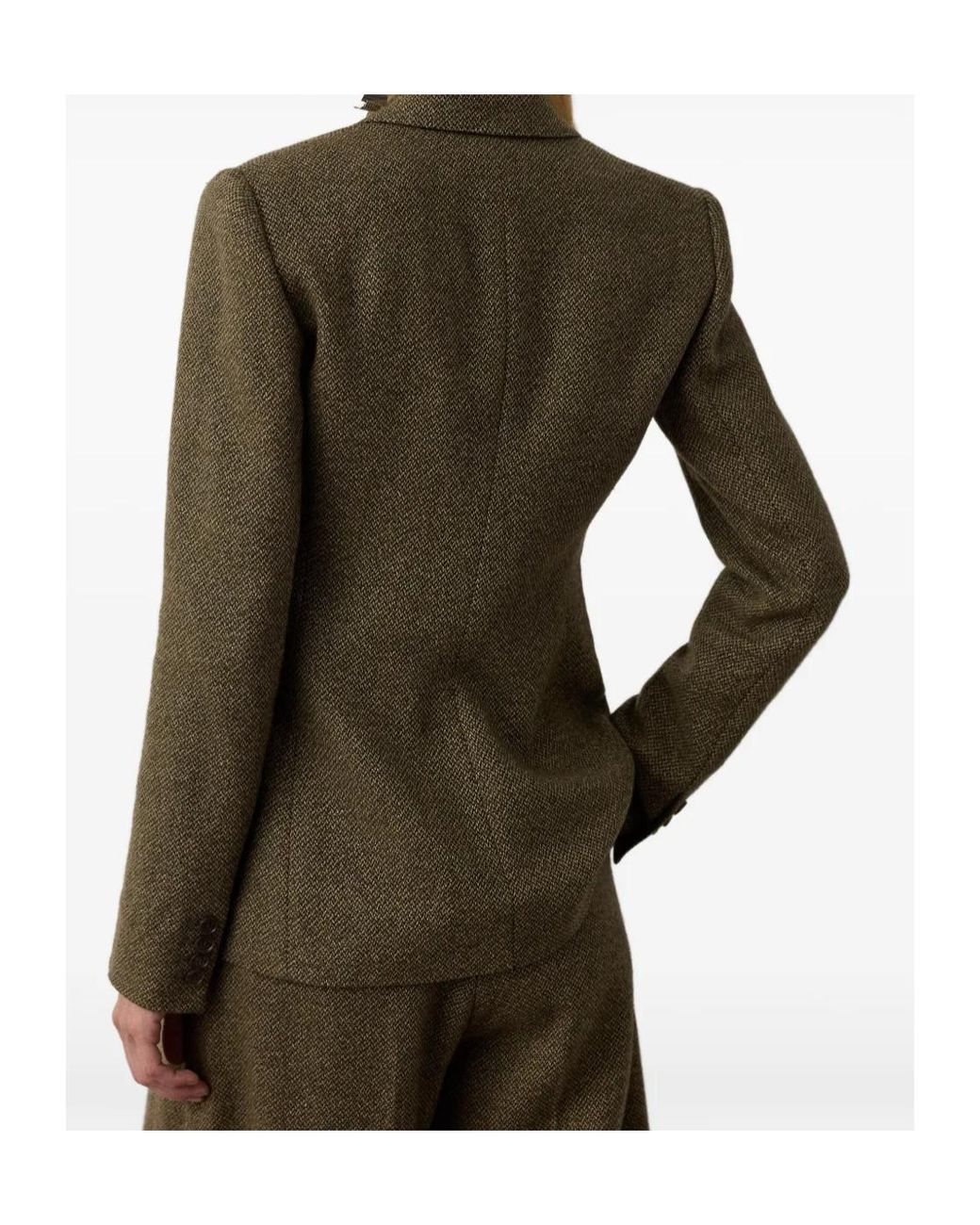 Ralph Lauren Green Parker Single-Breasted Blazer