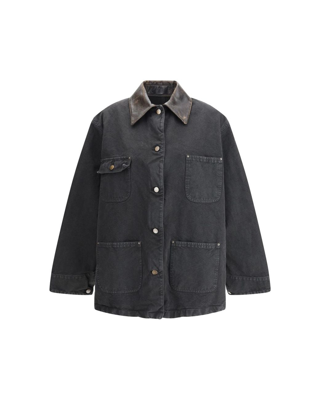 Prada Gray Long Sleeved Buttoned Jacket