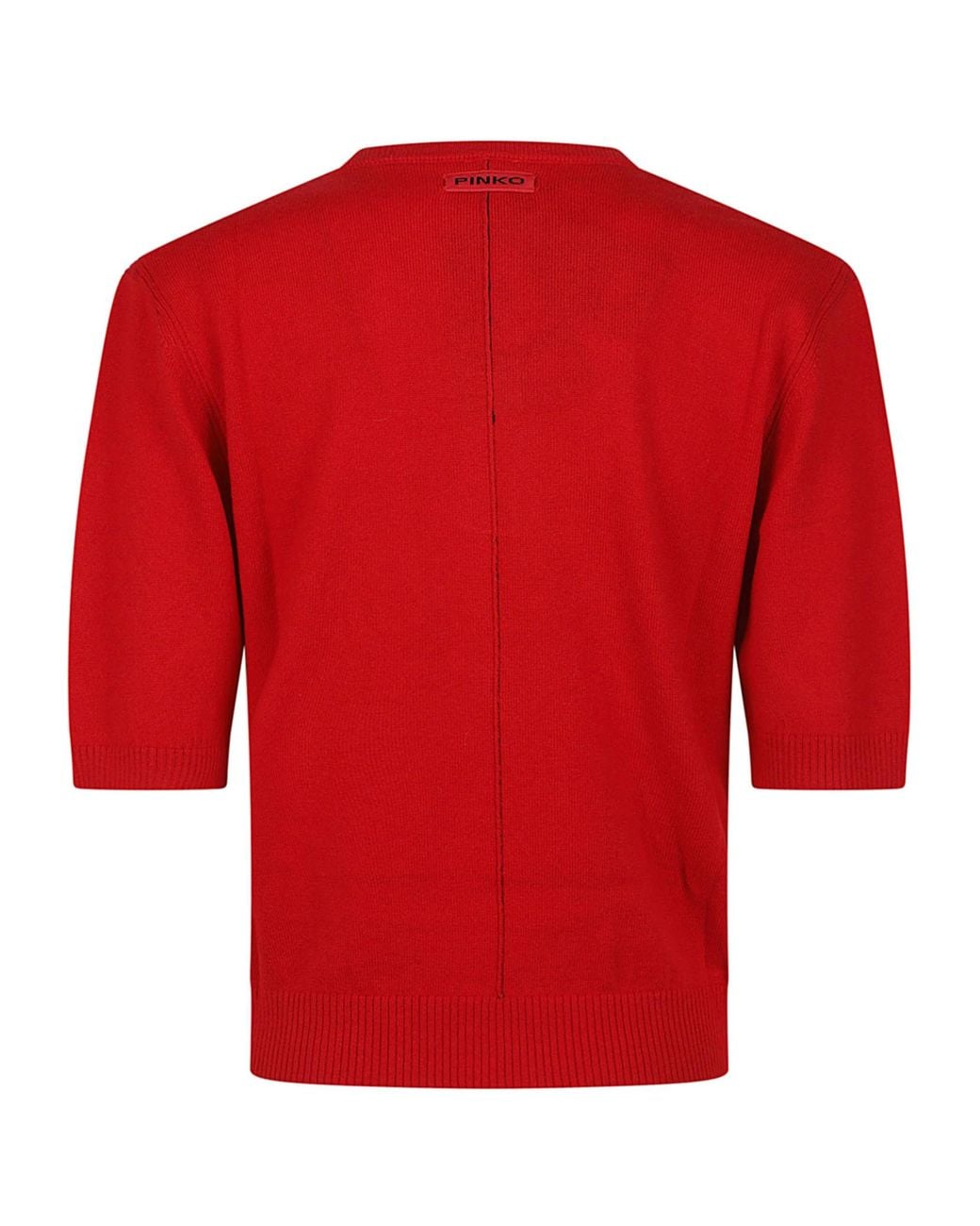 Pinko Red V-Neck Sweater