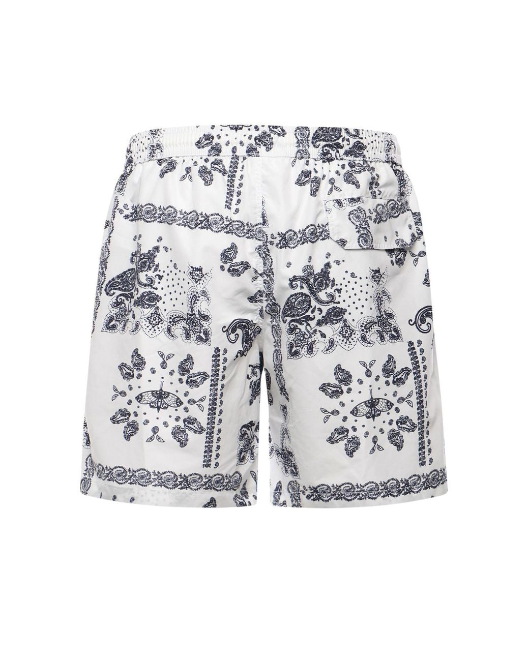 Eleventy Gray Paisley Print Swim Shorts for men
