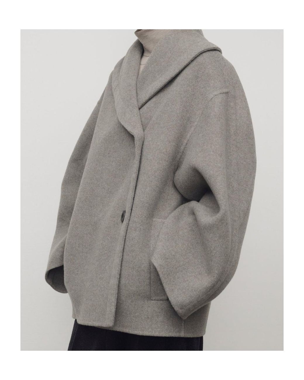 The Row Brown Temur Virgin Wool Coat