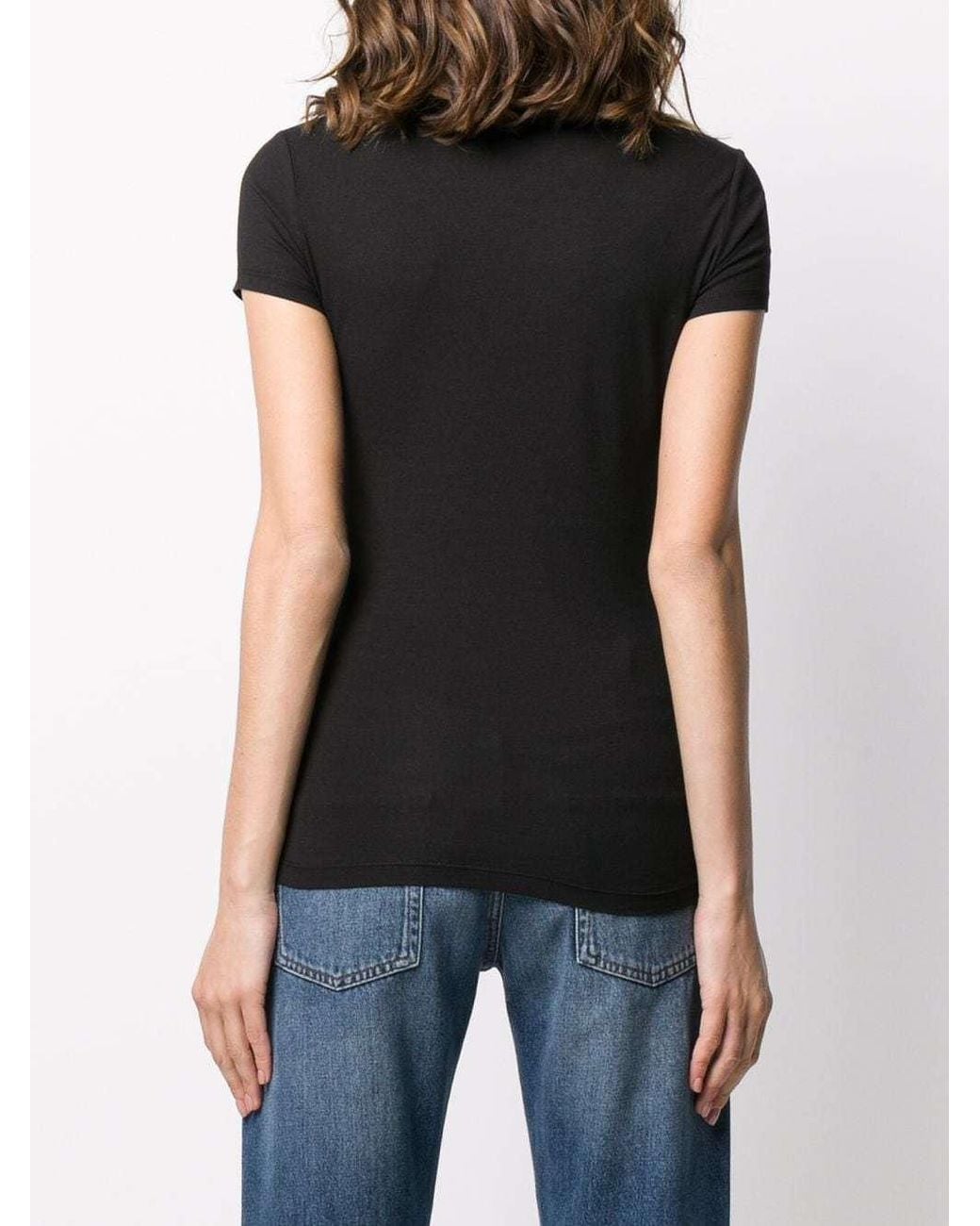 Moschino Black Heart Print T-Shirt
