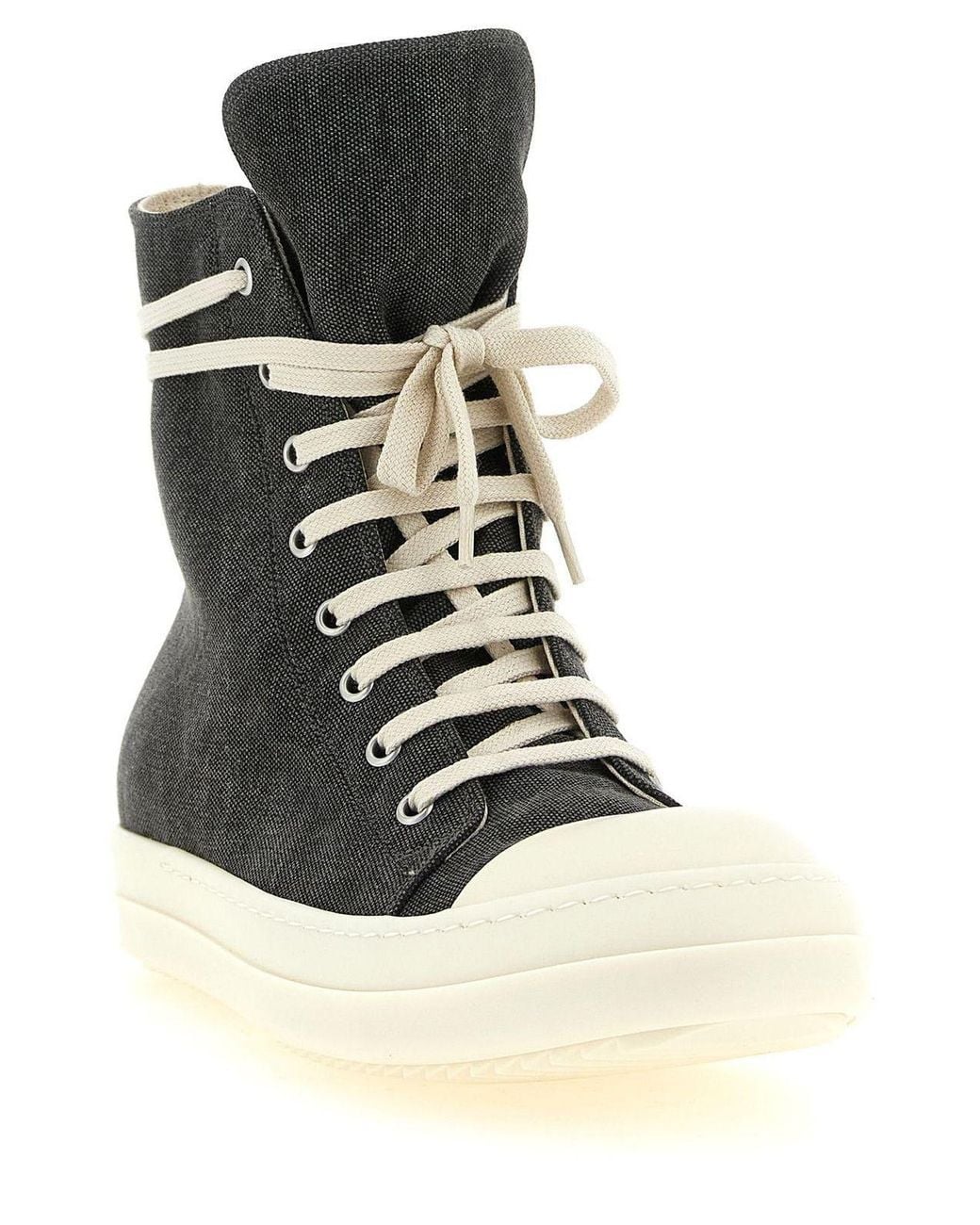 Rick Owens Black Sneaks High-Top Sneakers for men