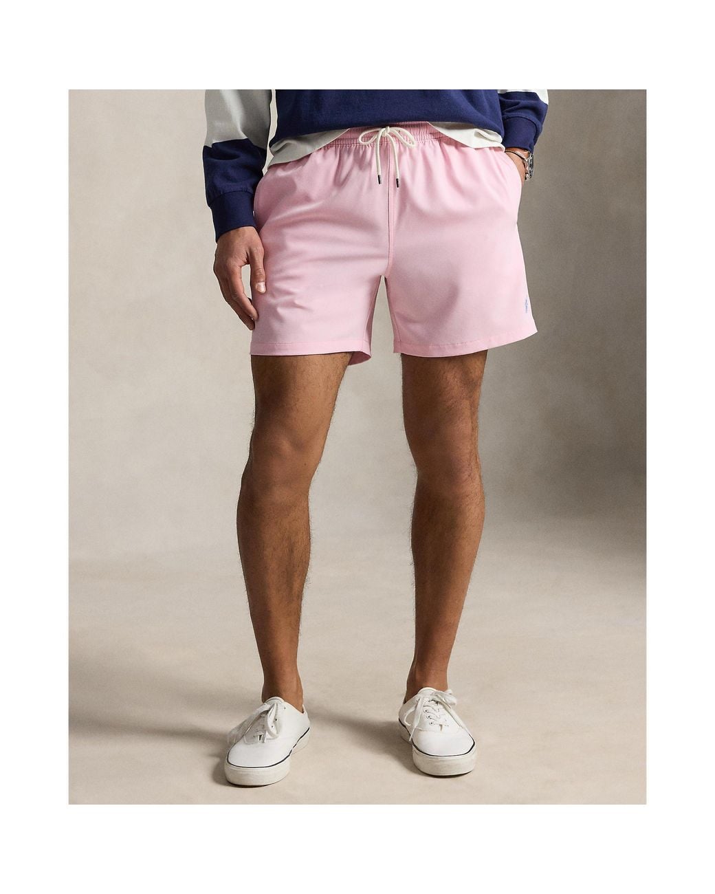 Polo Ralph Lauren Pink Classic Quick-Dry Swim Trunks for men