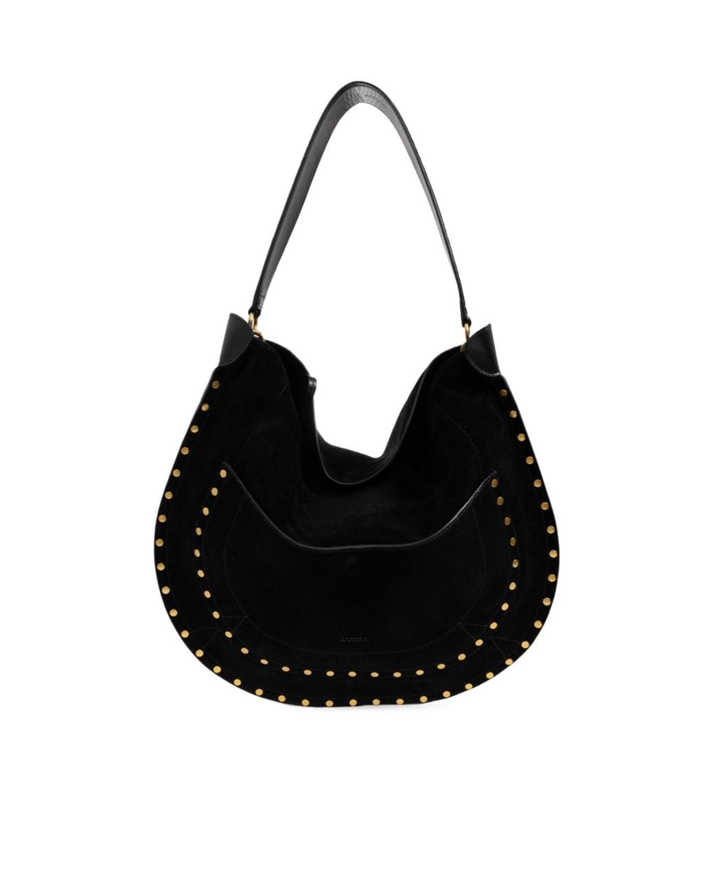Isabel Marant Black Studded Shoulder Bag
