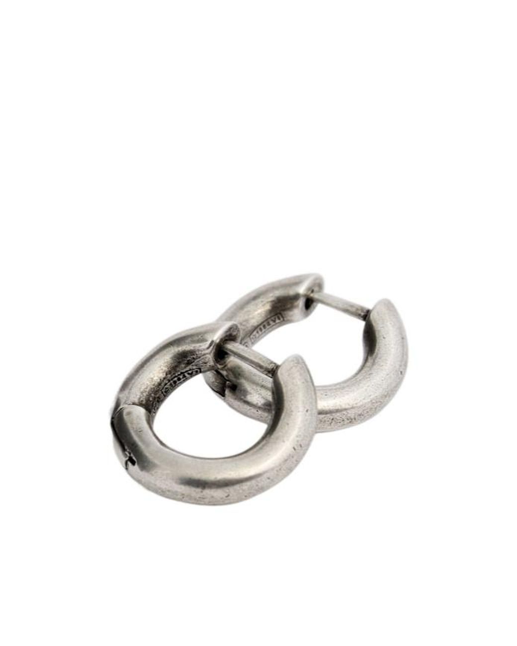 Ann Demeulemeester Metallic Mariela Anatomic Loop Earrings for men
