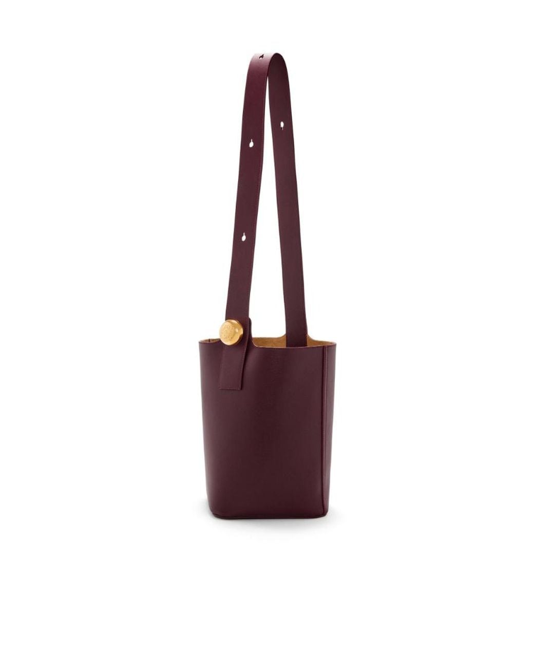 Loewe Red Medium Pebble Bucket Bag