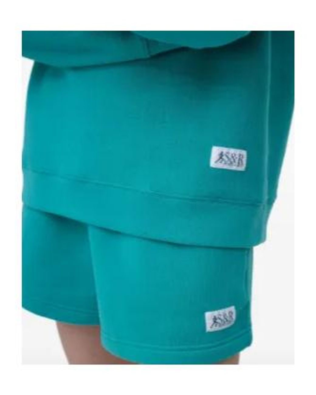 Sporty & Rich Blue Raglan-Sleeves Sweatshirt