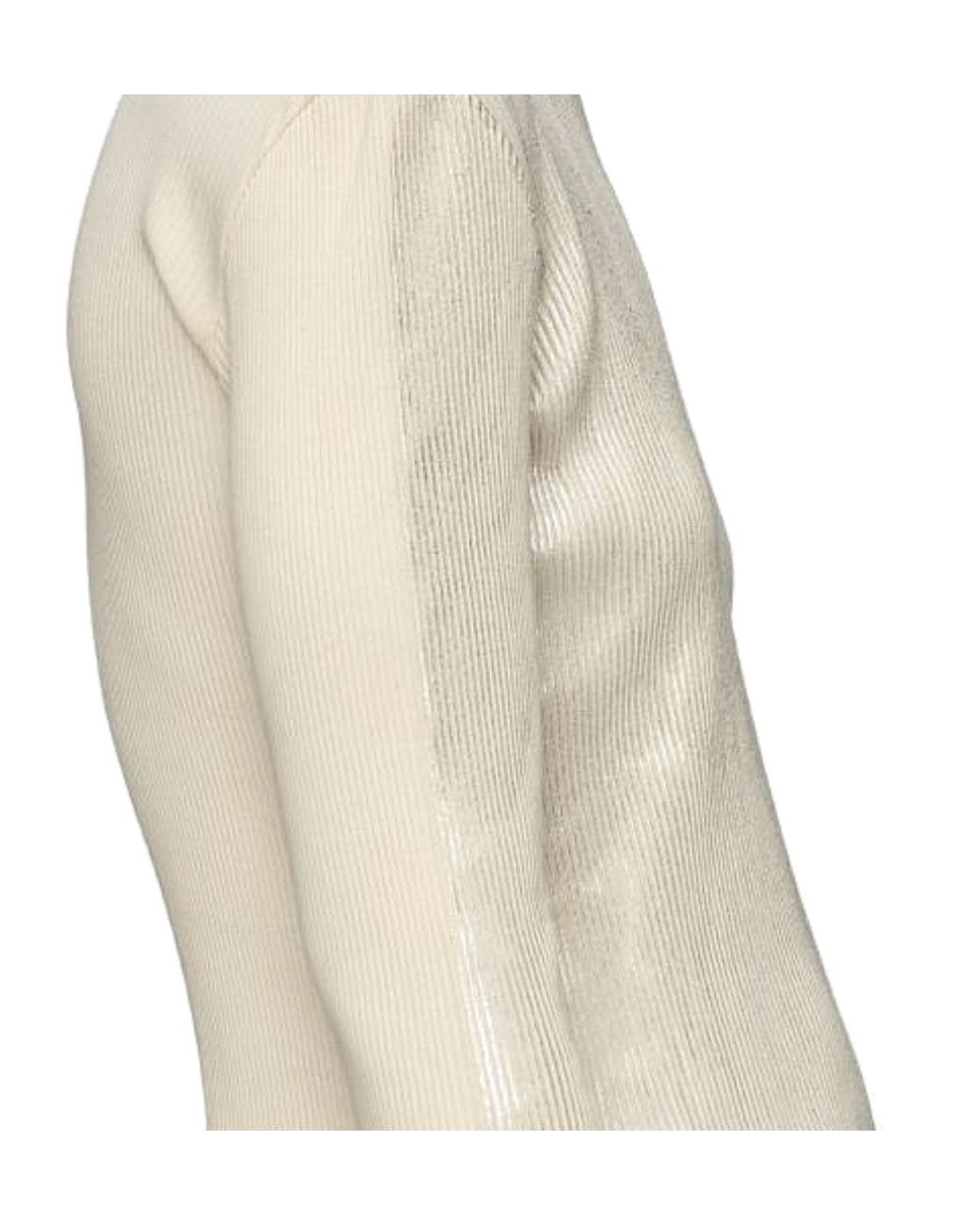 Maison Margiela White Print Long-Sleeve Top
