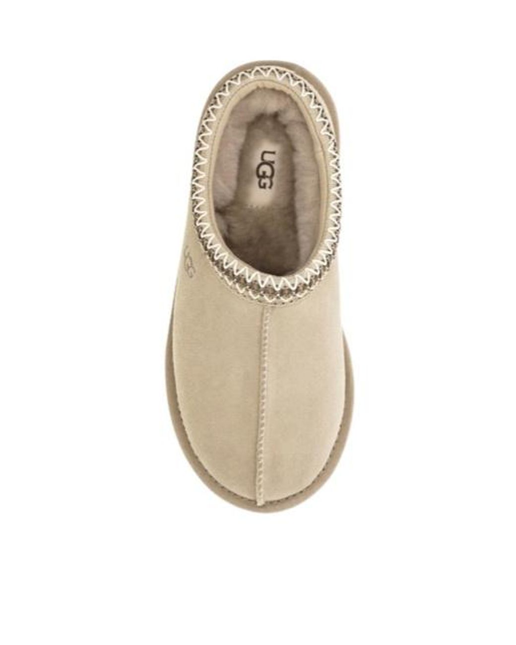 Ugg Natural Tasman Ii Logo Debossed Slippers
