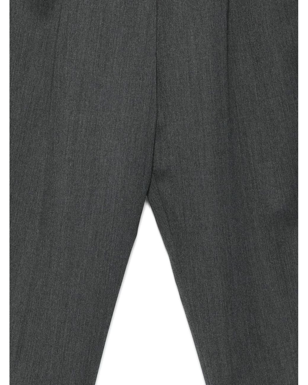 Low Brand Gray Straight-Leg Casual Pants for men