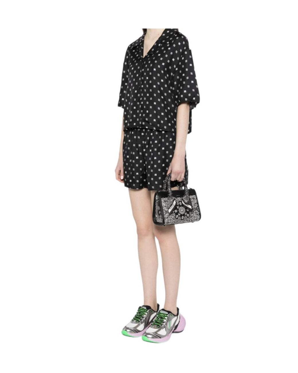 Amiri Black Bandana Micro Triangle Handbag