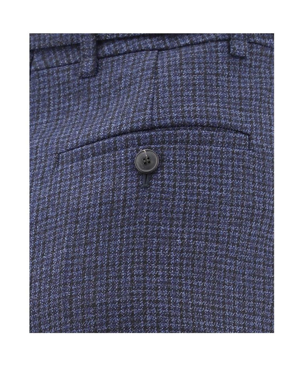 Valentino Blue Vlogo Straight-Leg Tailored Trousers