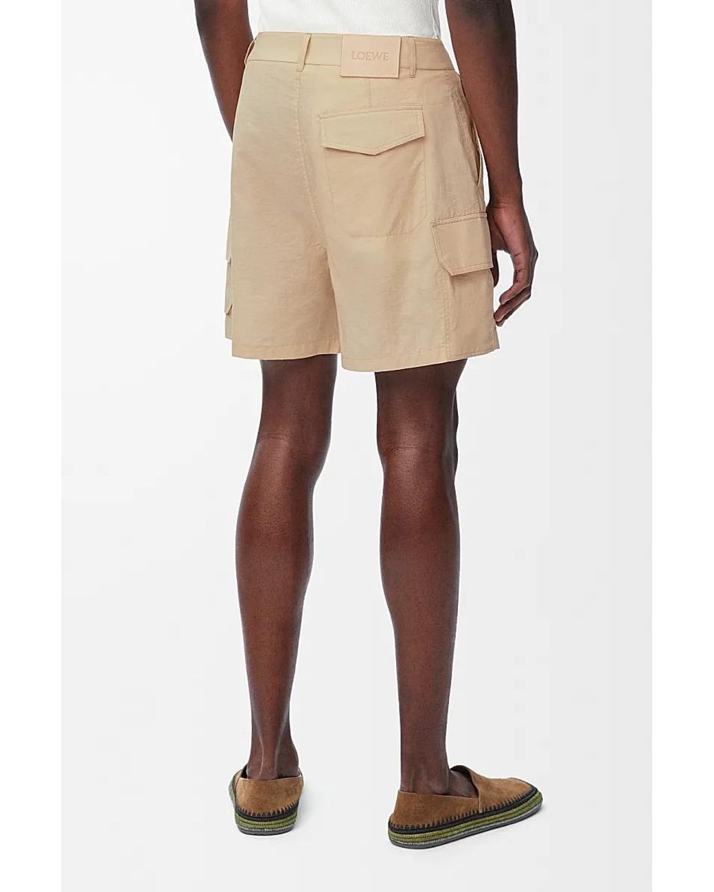 Loewe Natural Cargo Shorts for men