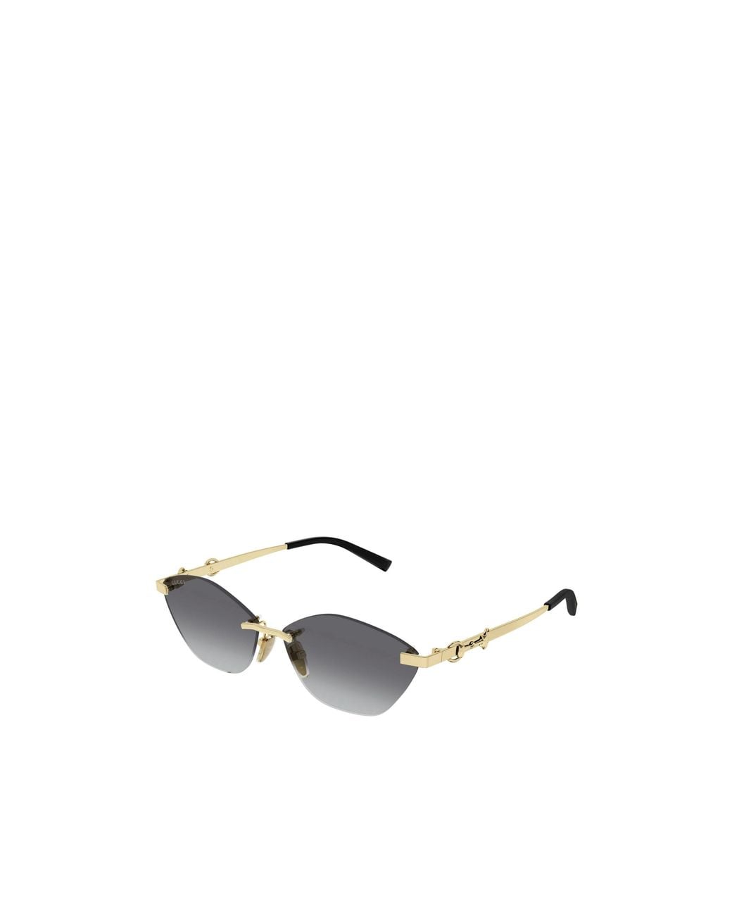 Gucci White Eyewear Irregular Frame Sunglasses