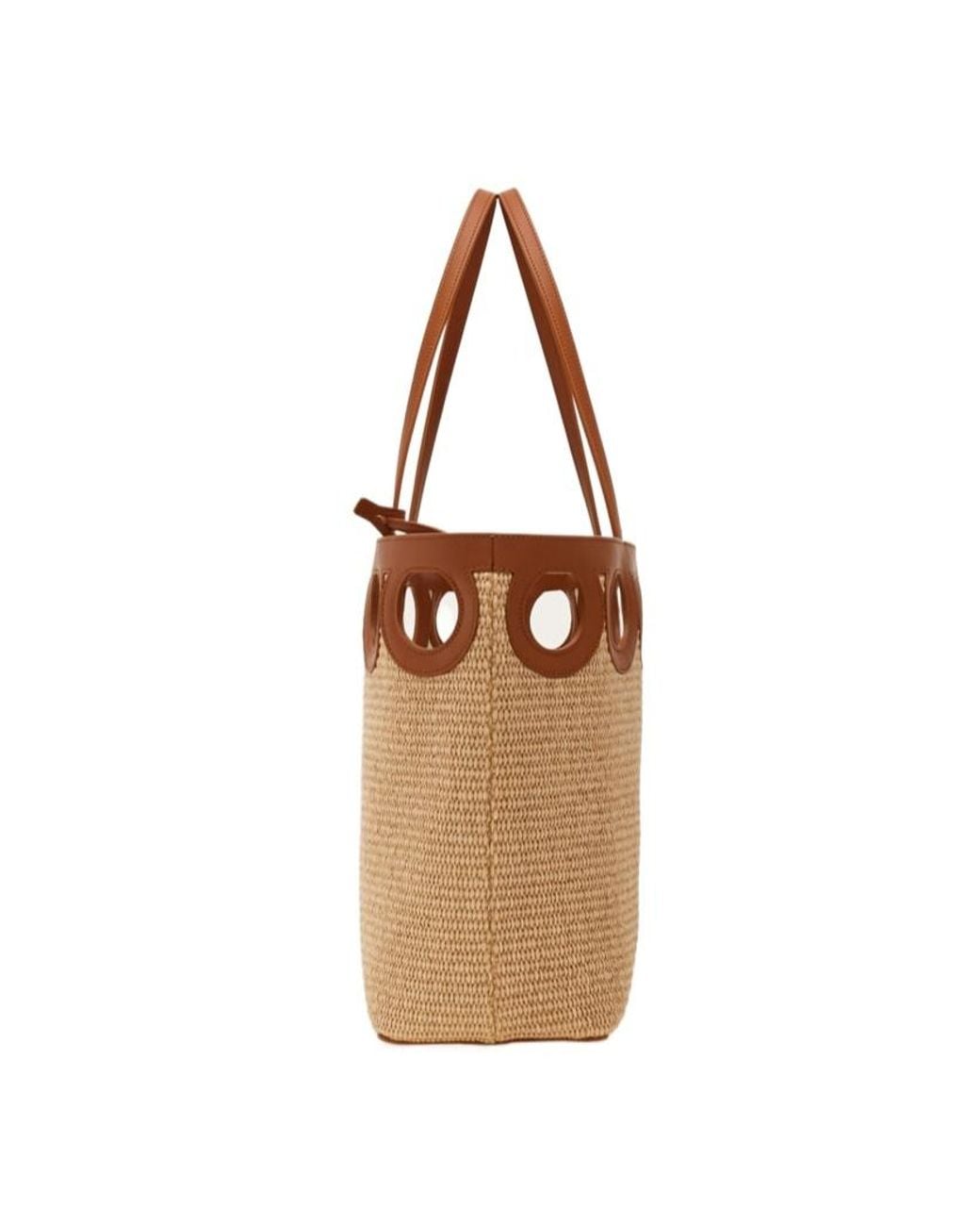 Ferragamo Brown Gancini Outline Tote Bag