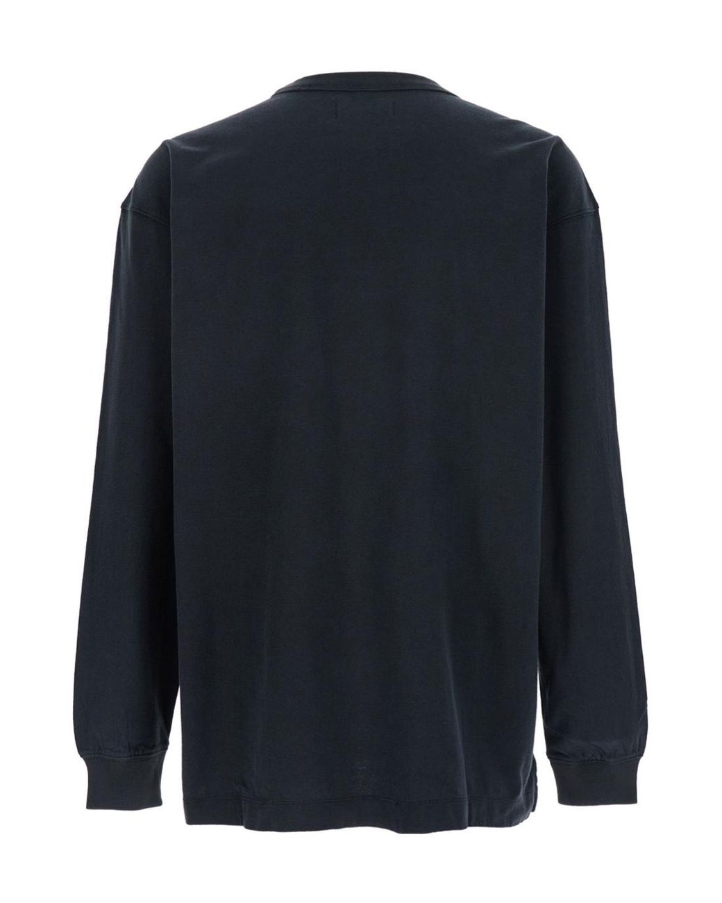 Purple Brand Blue Logo Crewneck T-Shirt for men