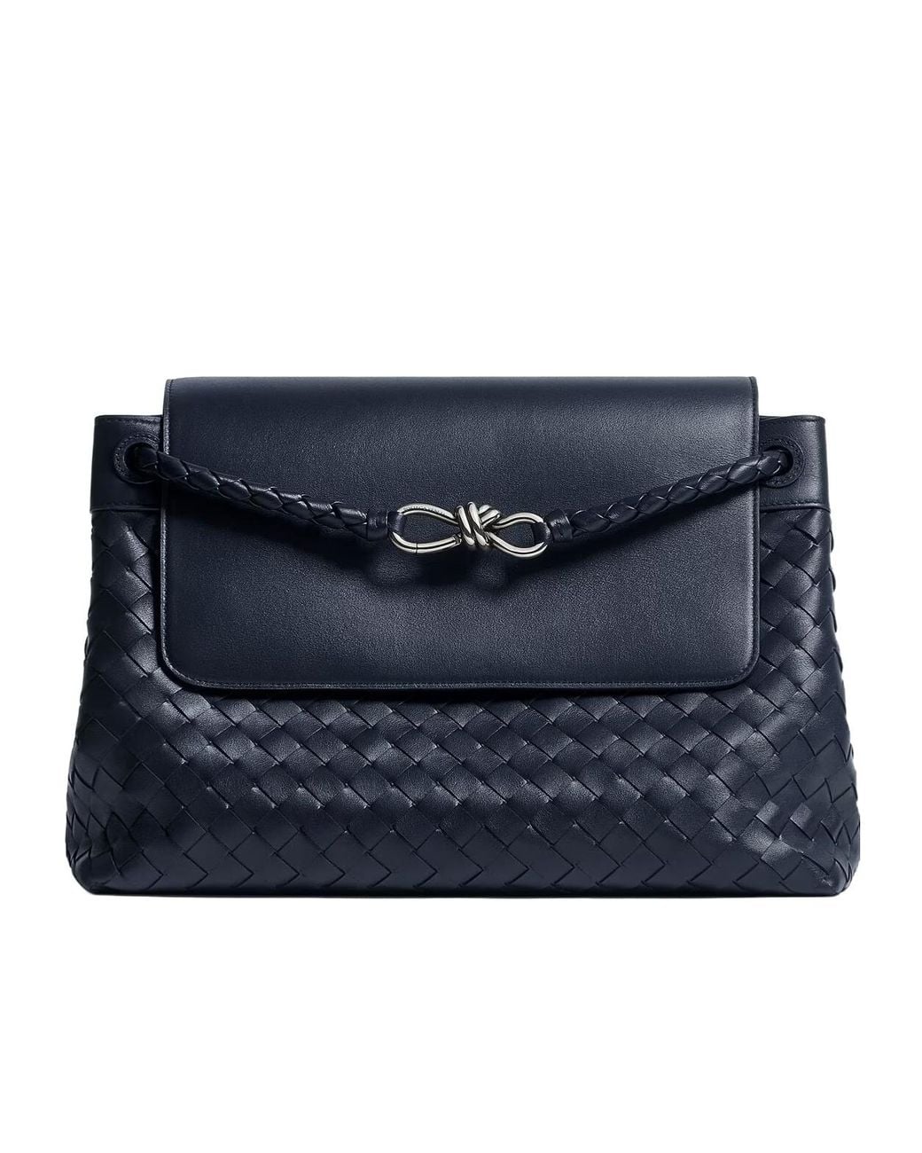 Bottega Veneta Blue Andiamo Messenger Bag for men