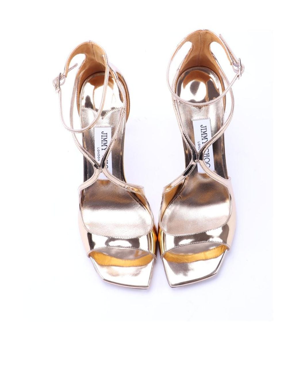 Jimmy Choo Metallic High-Heeled Sandals