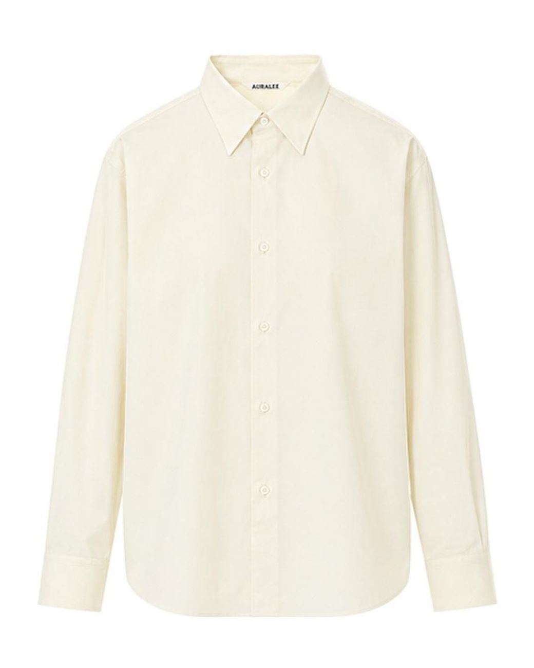 Auralee White Cotton Shirt for men