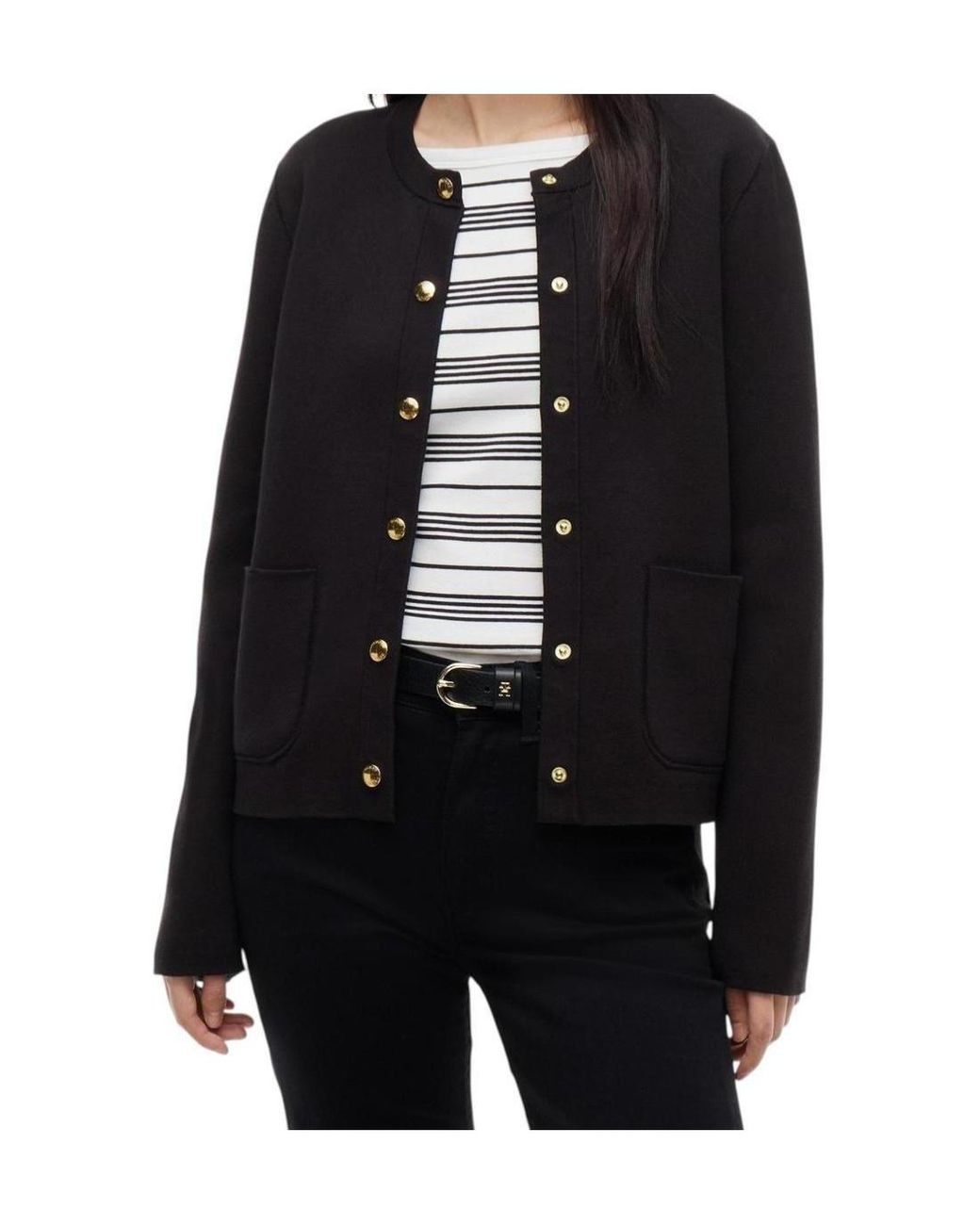Tommy Hilfiger Black Long-Sleeve Cardigan