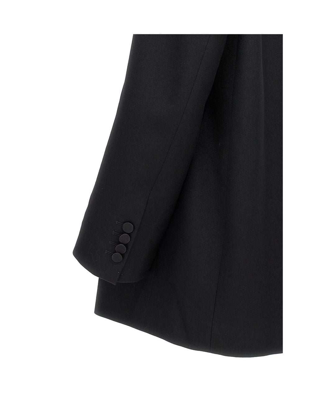 Dries Van Noten Black Blinker Tux Double-Breasted Blazer
