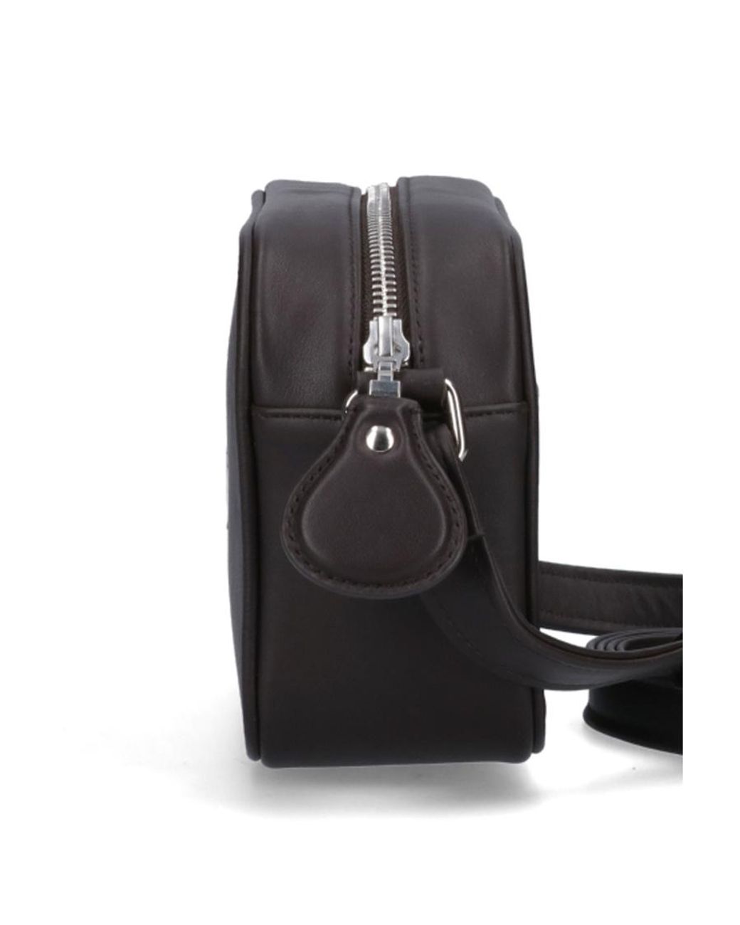 Courreges Black Reedition Leather Camera Bag