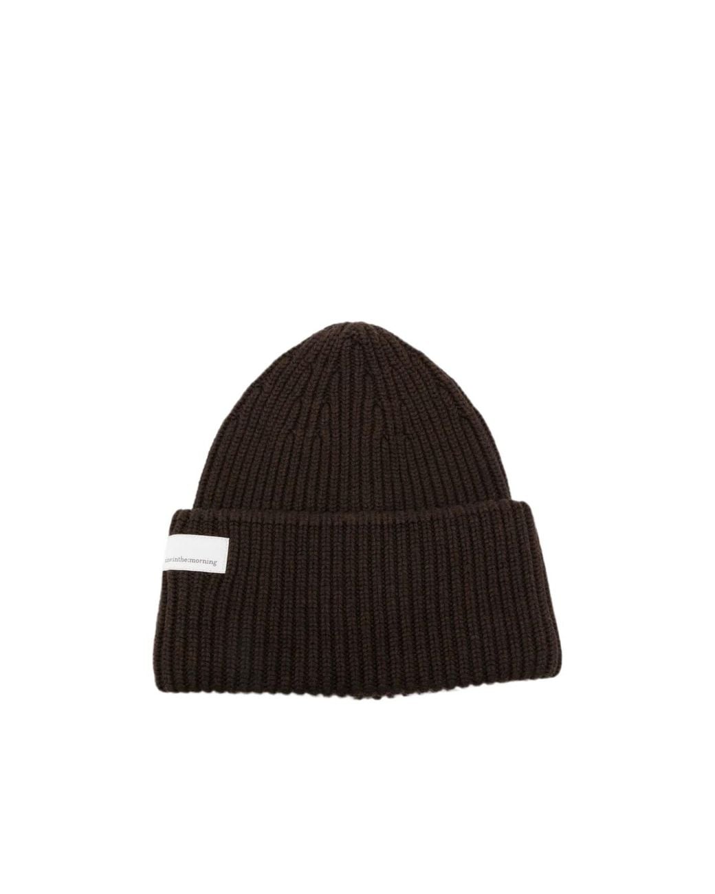 Nine:inthe:morning Black Cuffed Knit Hat for men