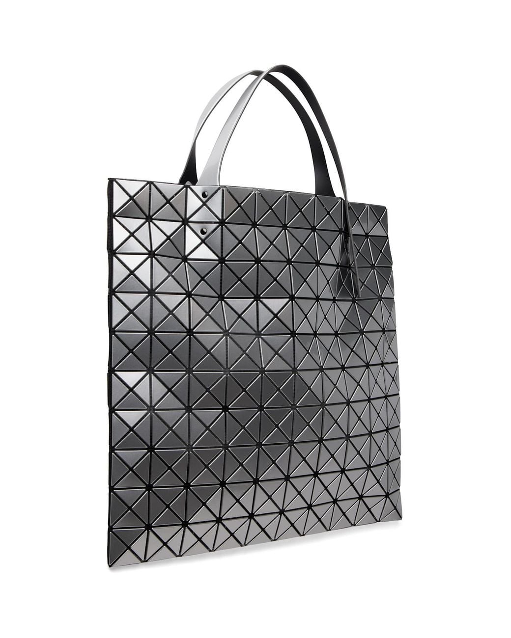 Issey Miyake White Prism Top Handle Tote Bag