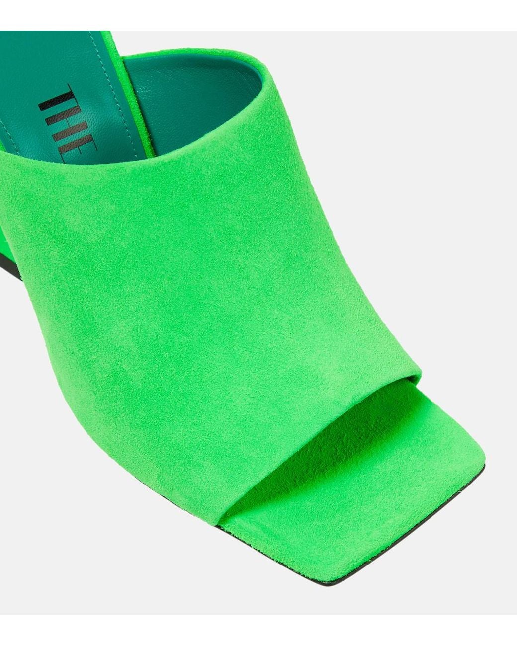 The Attico Green Cheope High-Heeled Sandals