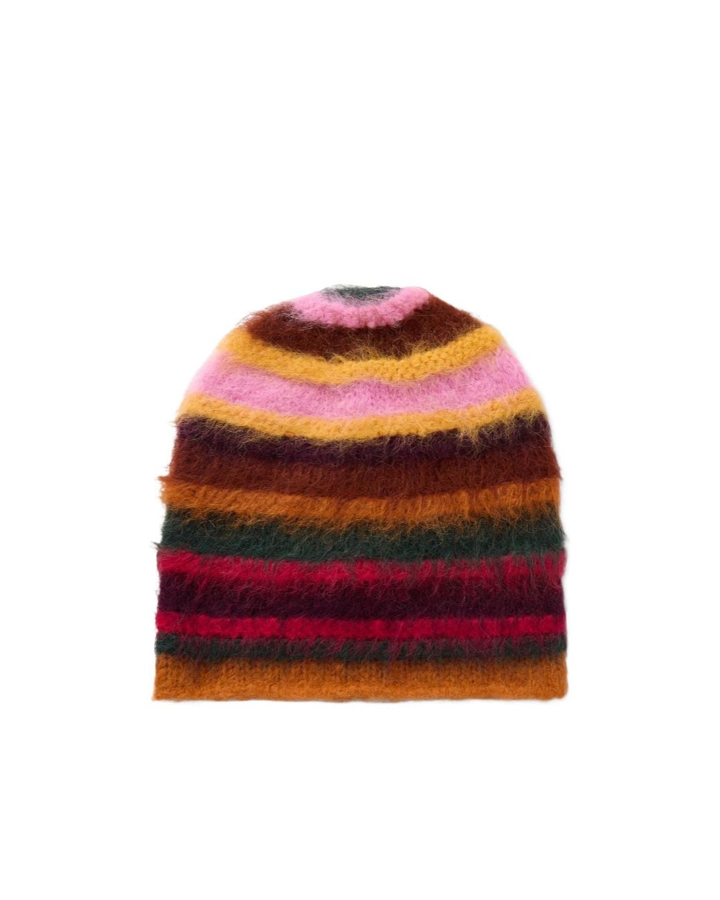 The Elder Statesman Red Striped Hat
