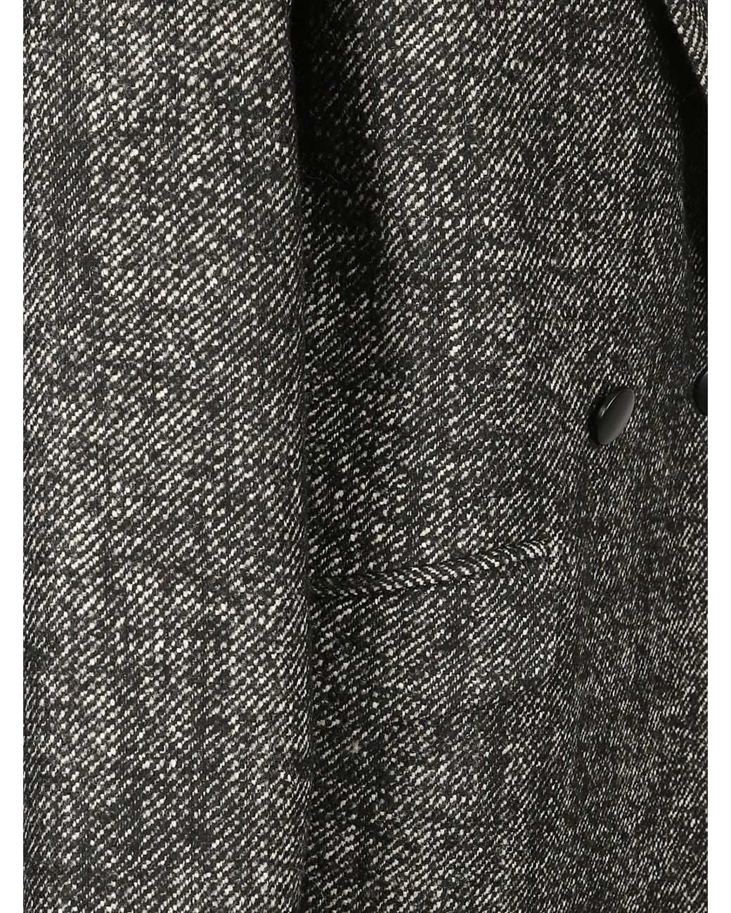 Tagliatore Gray Long-Sleeved Coat