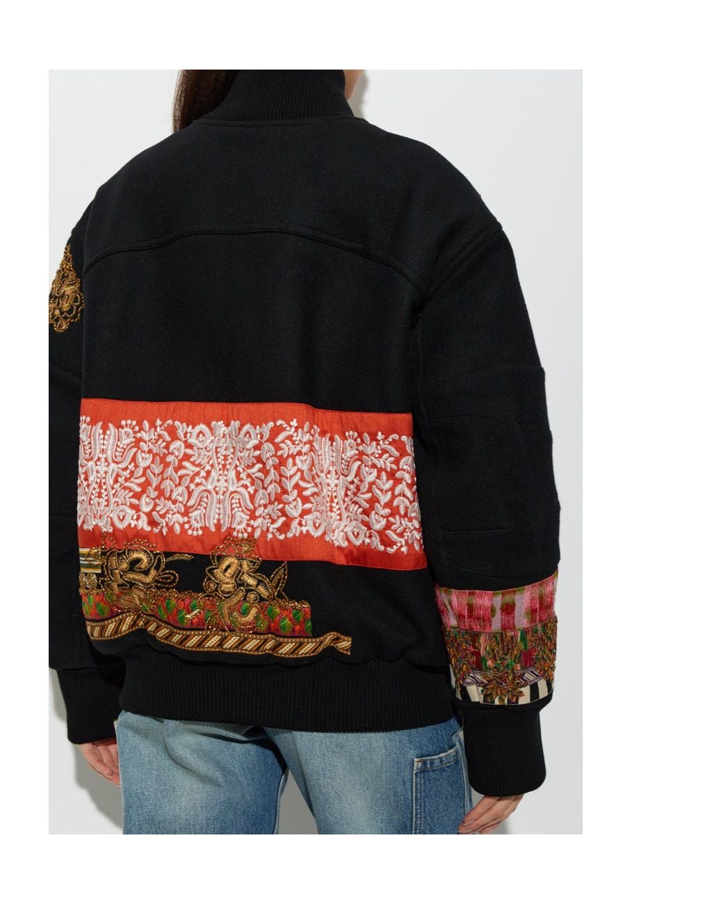 Dries Van Noten Black Long-Sleeve Casual Jacket