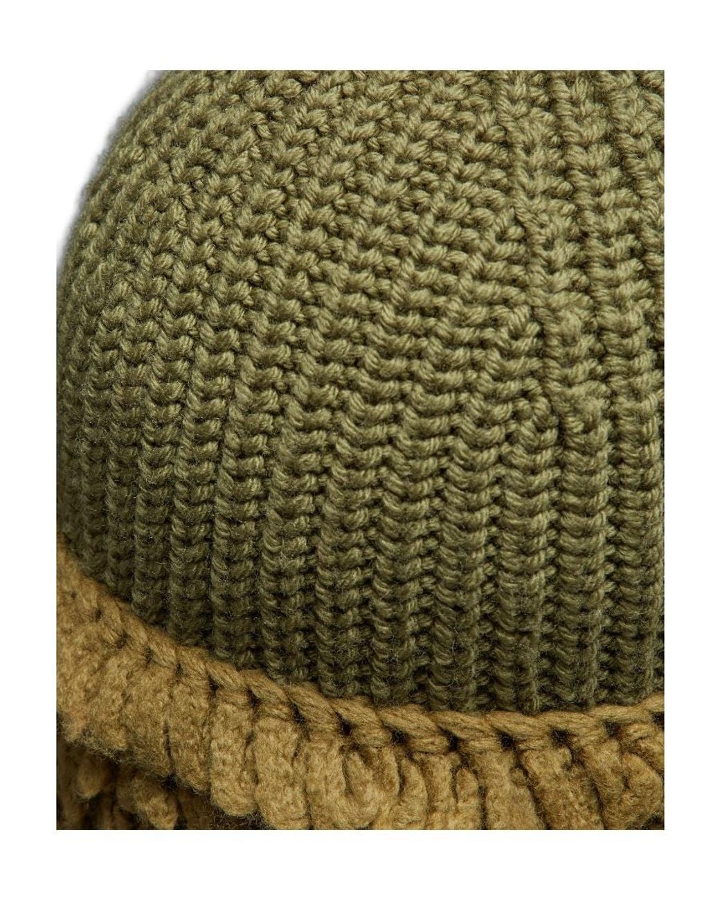 Moncler Green Wool Beanie for men