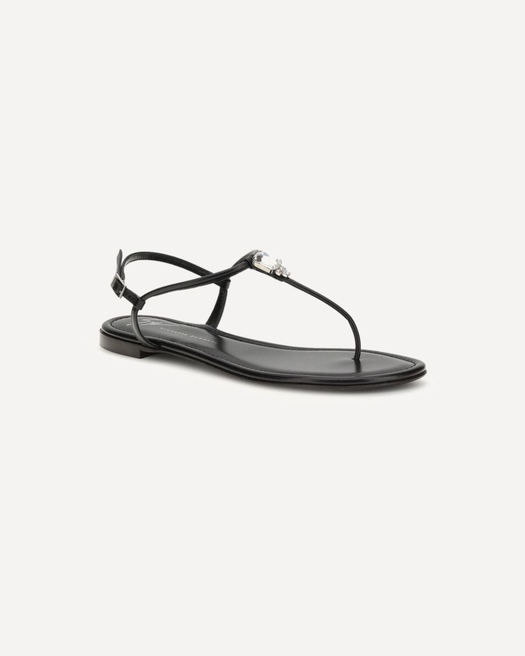 Giuseppe Zanotti Brown Maeeve Embellished Flat Sandals