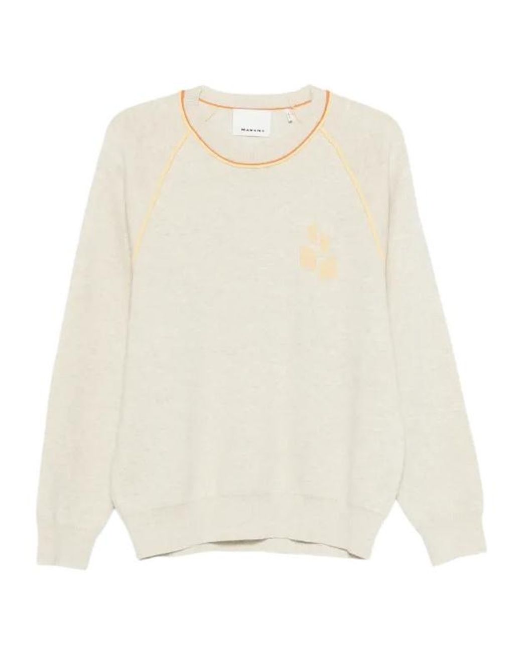 Isabel Marant White Crew-Neck Sweater for men